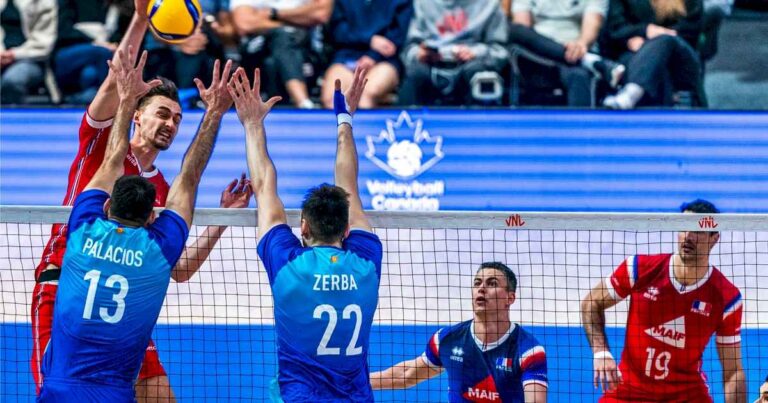 liga-de-naciones-de-voleibol:-argentina-corrio-desde-atras-a-francia,-campeon-olimpico,-pero-no-pudo-coronar-la-remontada-en-el-tiebreak