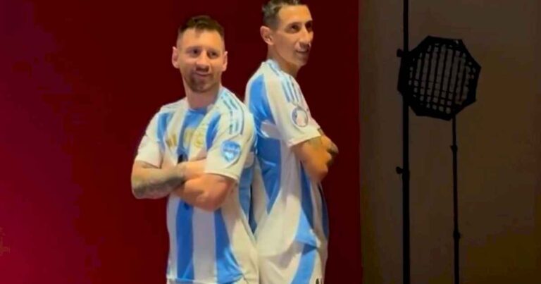 el-backstage-de-la-seleccion-argentina-en-la-copa-america:-la-ultima-foto-espalda-con-espalda-de-lionel-messi-y-angel-di-maria