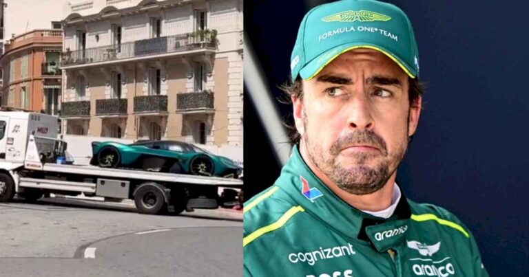 fernando-alonso,-de-la-f1-a-un-papelon-en-las-calles-de-monaco:-se-le-quedo-su-aston-martin-de-super-lujo-y-tuvo-que-llamar-a-la-grua