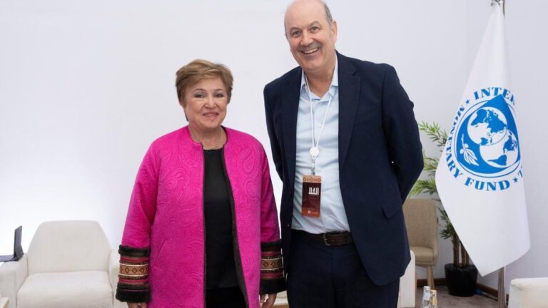 Federico Sturzenegger se reunió con Kristalina Georgieva en Arabia Saudita