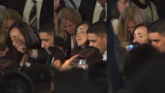 Fuerte abucheo a Victoria Villarruel fue abucheada al salir de la misa por el Papa Francisco