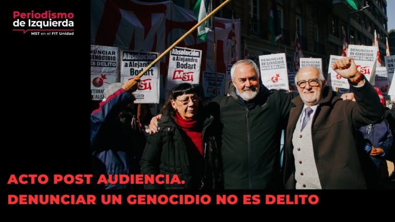 Nuevo juicio contra Bodart. Denunciar un genocidio no es delito