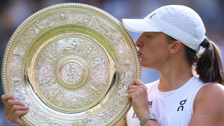 Wimbledon: Swiatek jugó una final legendaria para ser campeona por primera vez