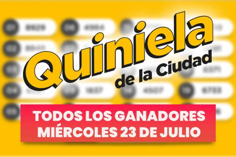 Quiniela Nacional: todos los números ganadores del miércoles 23 de julio