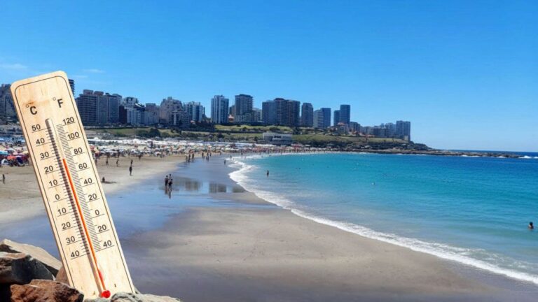 Ola de calor en Mar del Plata: sube hasta la temperatura del mar en la Feliz y los turistas están de fiesta