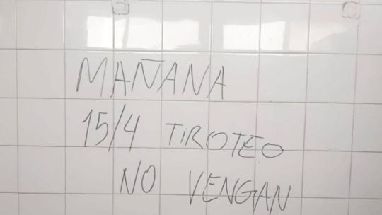 Operativo policial y de seguridad en las inmediaciones del IPEM 142 de La Falda.