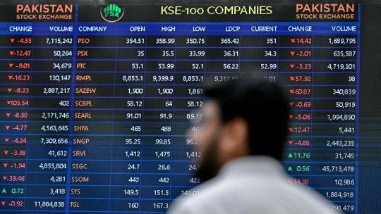 Gráfico con la evolución del precio del petróleo Brent y una imagen de referencia del Estrecho de Ormuz.