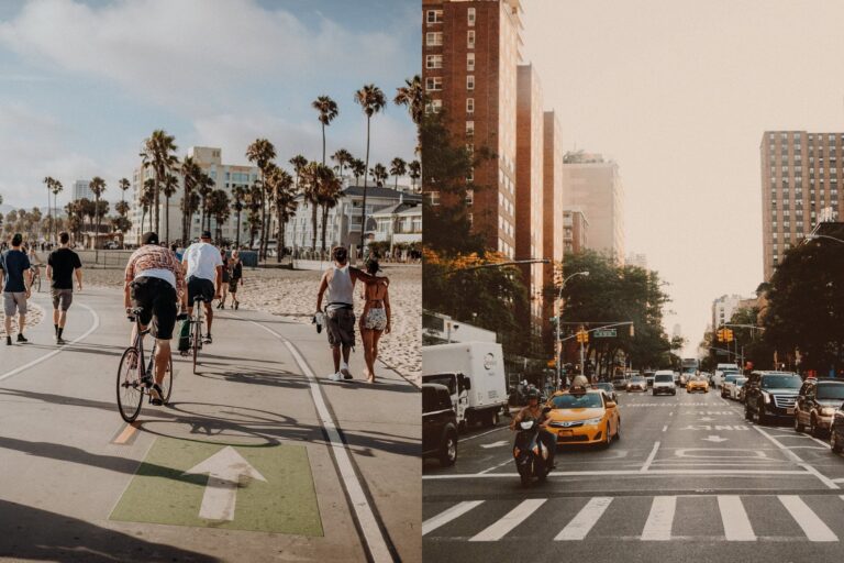 Gráfico comparativo del salario necesario para vivir cómodamente en ciudades de Estados Unidos como Nueva York y Los Ángeles.